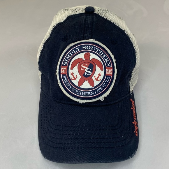 Simply Southern Accessories - Simply‎ Southern Summer Baseball Cap Sun Protection Turtle SS & Embordered Logo